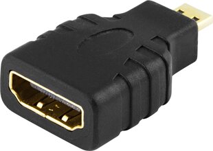 Deltaco HDMI-24 adapter - Micro HDMI T hinta ja tiedot | Adapterit | hobbyhall.fi
