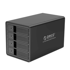 Hard Drive Enclosure Orico HDD, 3.5 Inch, 4 Bay, USB 3.0 type B, RAID hinta ja tiedot | Adapterit | hobbyhall.fi