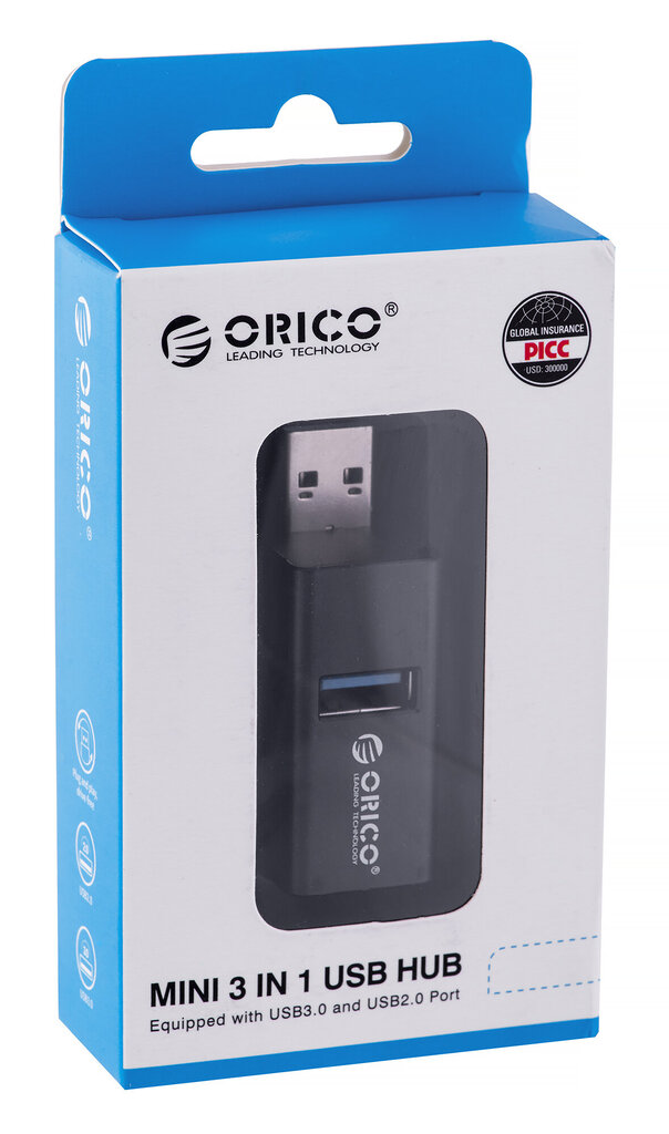 ORICO MINI-U32L-BK-BP hinta ja tiedot | Adapterit | hobbyhall.fi