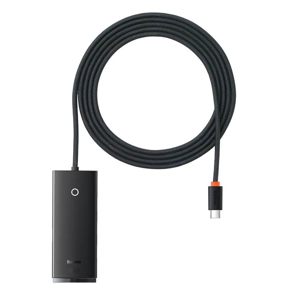 Baseus Lite Series HUB USB Type C adapter - 4x USB 3.0 2m black (WKQX030501) hinta ja tiedot | Adapterit | hobbyhall.fi