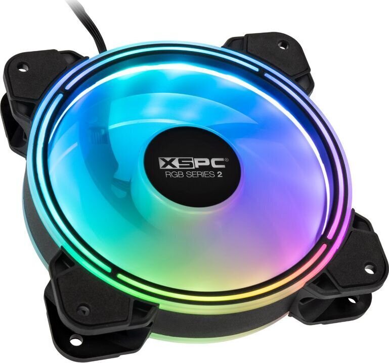 XSPC RGB Series 2 ARGB PWM hinta ja tiedot | Tietokoneen tuulettimet | hobbyhall.fi