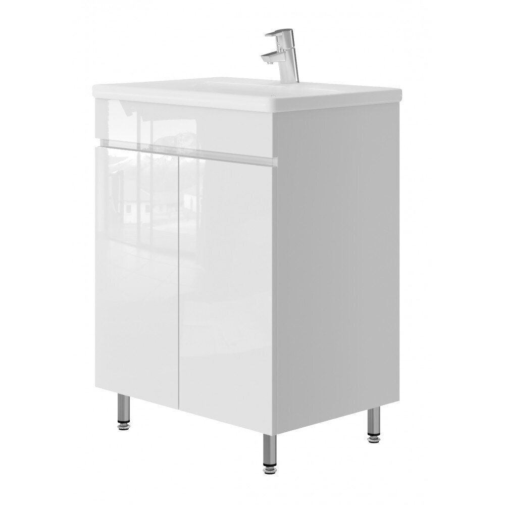 Kylpyhuonekaappi pesualtaalla Ariadna AP2-65, valkoinen. hinta ja tiedot | Kylpyhuonekaapit | hobbyhall.fi
