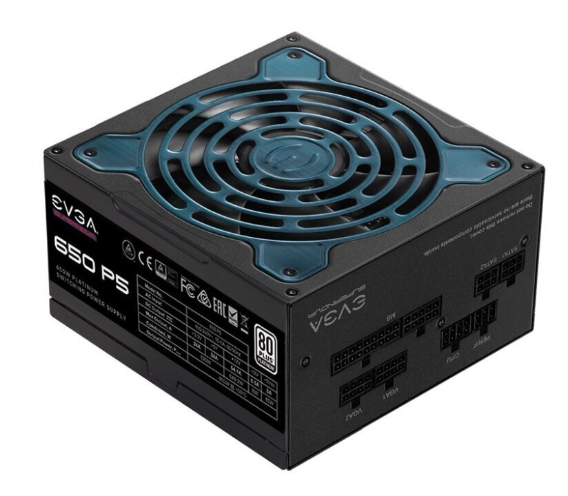 EVGA SuperNOVA 650 P5 (220-P5-0650-X2) hinta ja tiedot | Virtalähteet | hobbyhall.fi