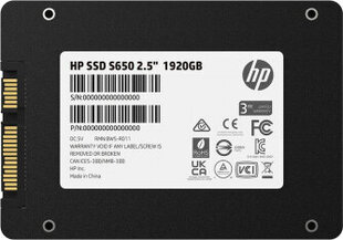 HP 345N1AA, 2,5", 1920 GB hinta ja tiedot | Kovalevyt | hobbyhall.fi