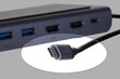 Unitek Hub USB 11 w 1, USB-C, RJ45, MST, 100W PD hinta ja tiedot | Adapterit | hobbyhall.fi