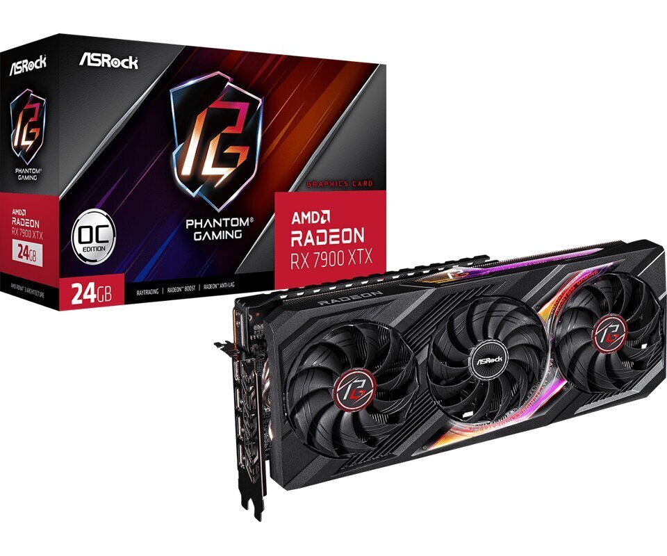 ASRock AMD Radeon RX 7900 XTX Phantom Gaming 24GB OC hinta ja tiedot | Näytönohjaimet | hobbyhall.fi
