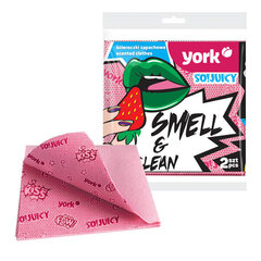 Puhdistusliinat York So! Juicy Strawberry, 2 kpl. hinta ja tiedot | Siivoustarvikkeet | hobbyhall.fi