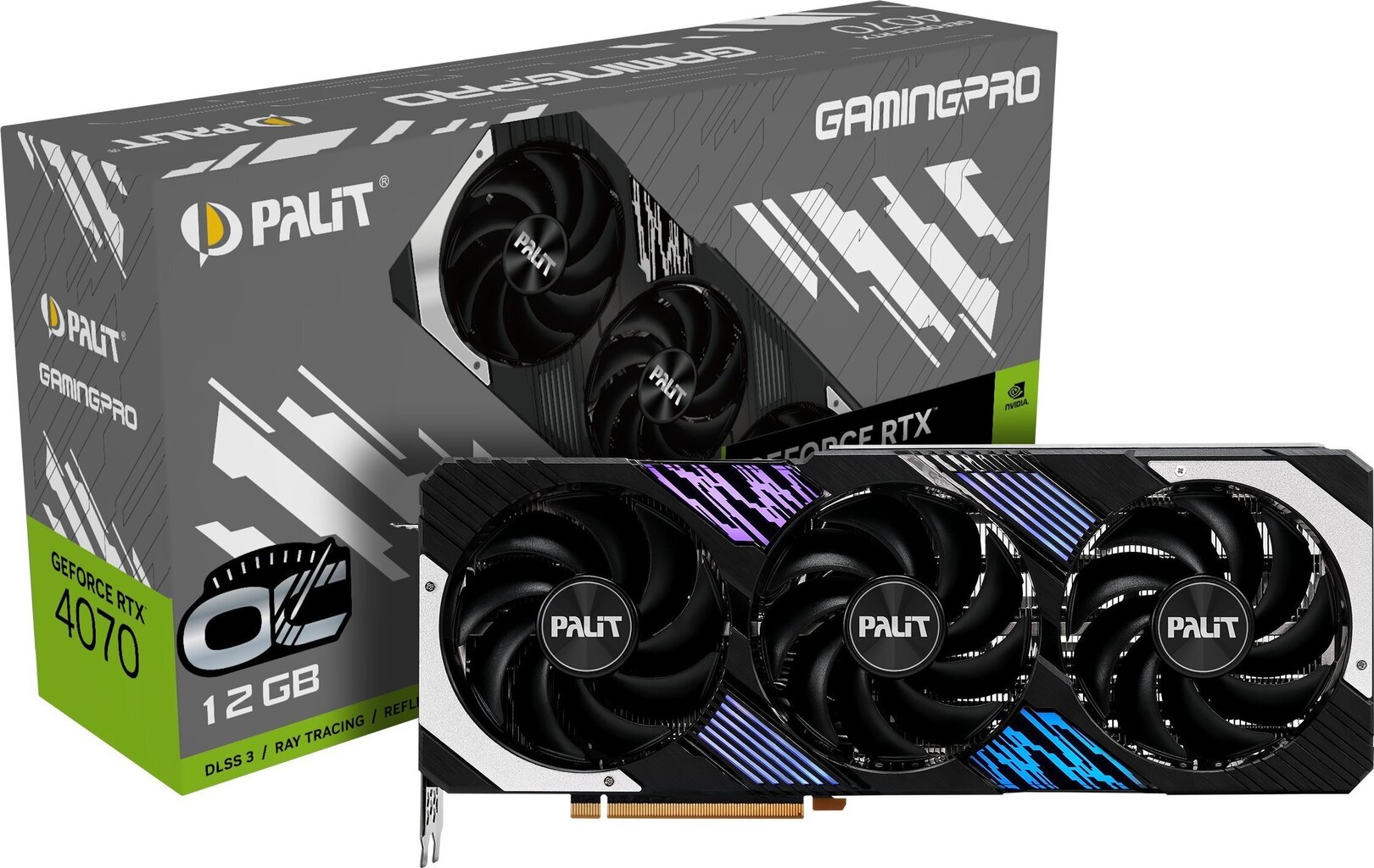 Palit GeForce RTX 4070 GamingPro OC (NED4070H19K9-1043A) hinta ja tiedot | Näytönohjaimet | hobbyhall.fi