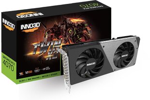 Inno3D GeForce RTX 4070 Twin X2 (N40702-126X-185252N) hinta ja tiedot | Näytönohjaimet | hobbyhall.fi