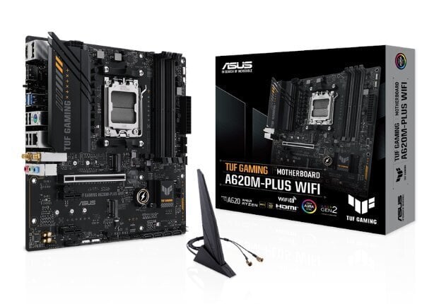 Asus TUF Gaming A620M-Plus WiFi hinta ja tiedot | Emolevyt | hobbyhall.fi