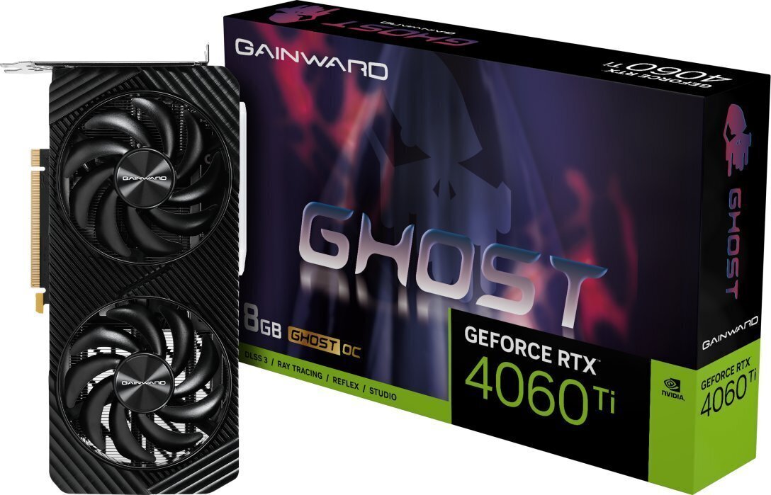 Gainward GeForce RTX 4060 Ti Ghost OC (NE6406TT19P1-1060B) hinta ja tiedot | Näytönohjaimet | hobbyhall.fi