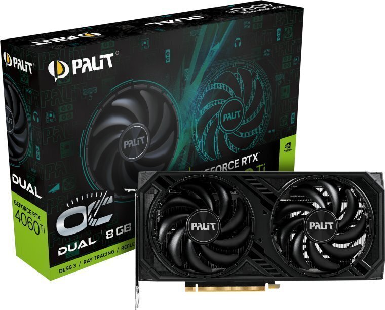 Palit GeForce RTX 4060 Ti Dual OC (NE6406TT19P1-1060D) hinta ja tiedot | Näytönohjaimet | hobbyhall.fi