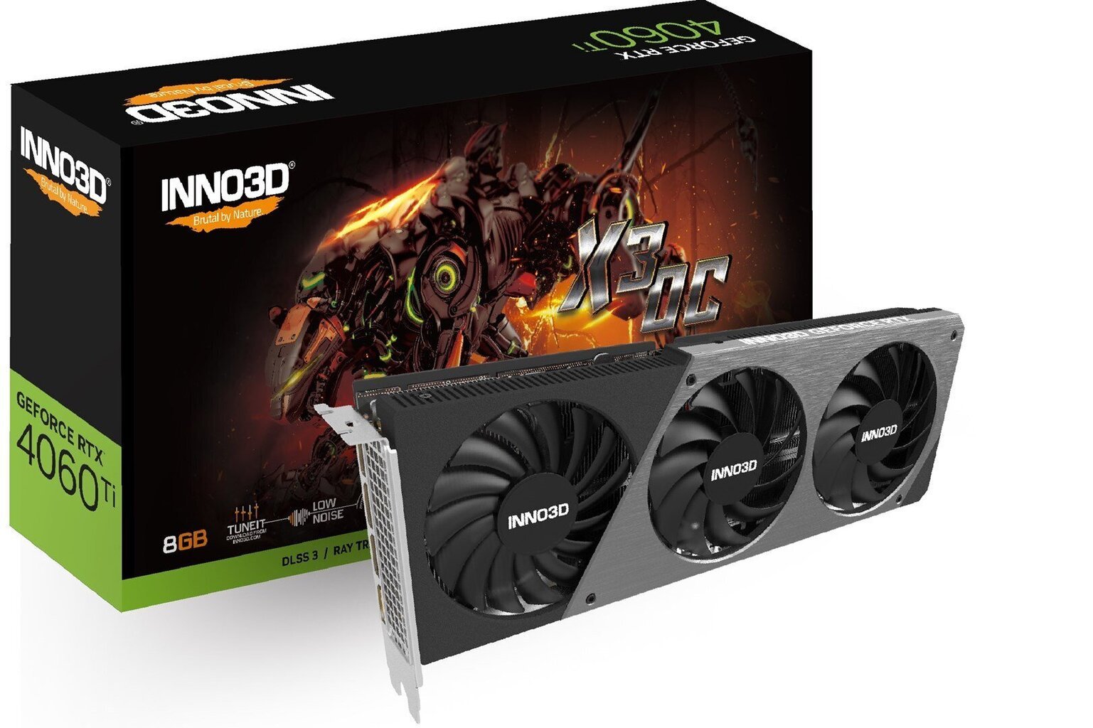 Inno3D GeForce RTX 4060 Ti X3 OC (N406T3-08D6X-171153L) hinta ja tiedot | Näytönohjaimet | hobbyhall.fi