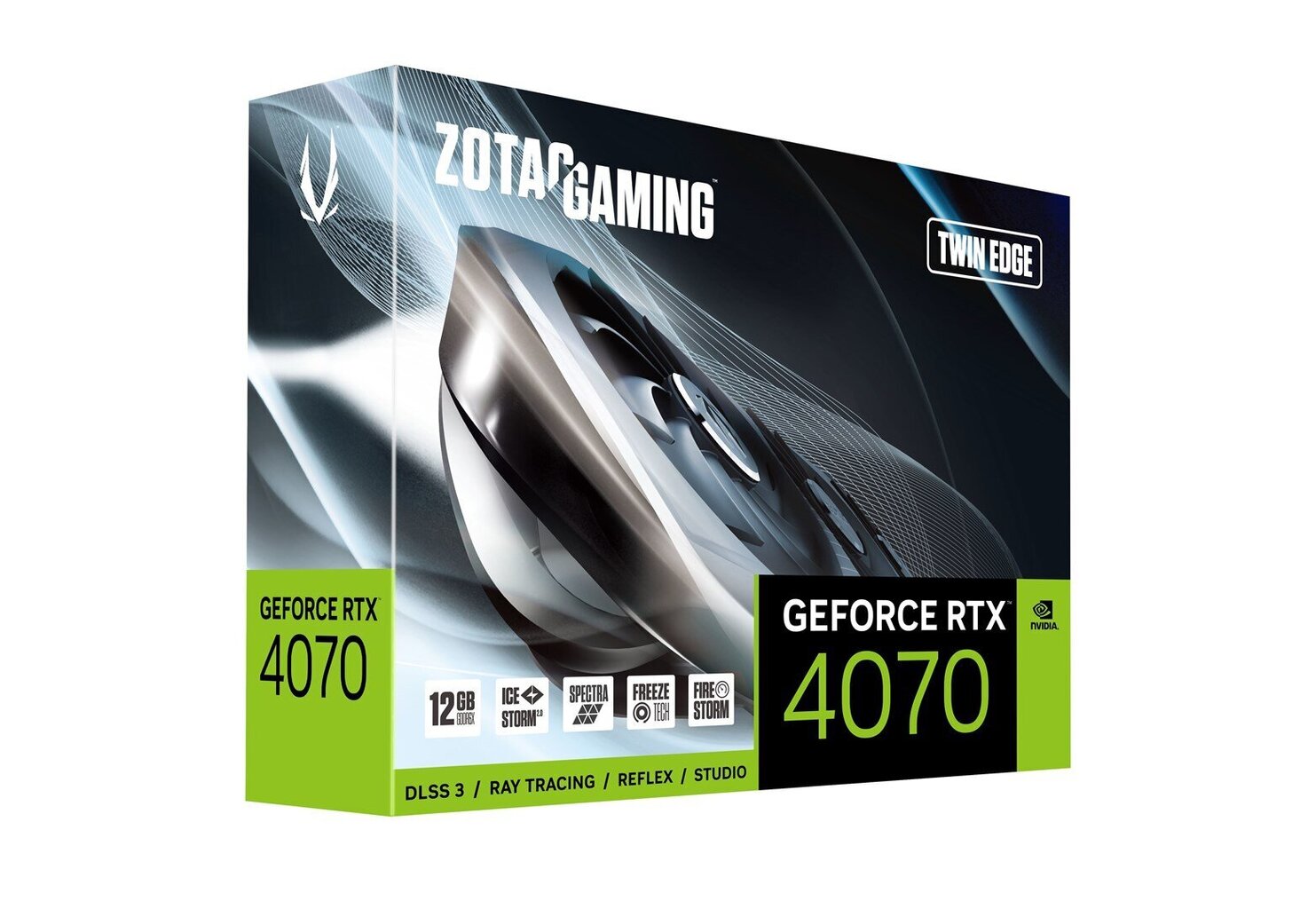 Zotac Gaming GeForce RTX 4070 Twin Edge (ZT-D40700E-10M) hinta ja tiedot | Näytönohjaimet | hobbyhall.fi