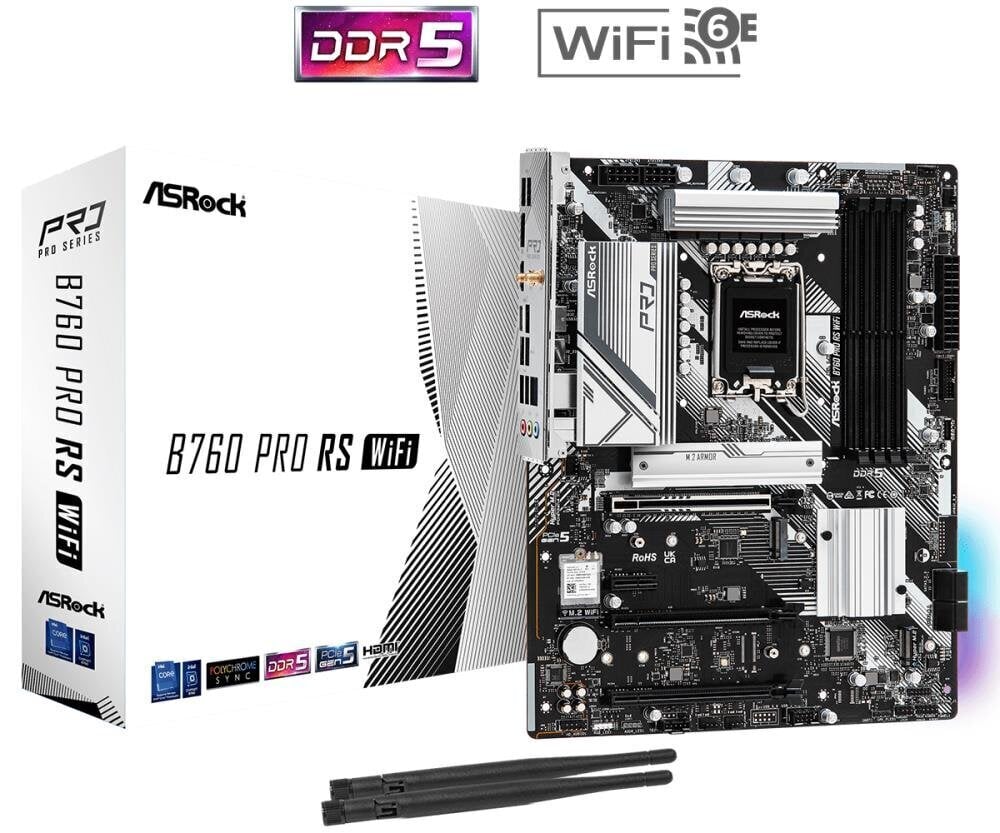 Asrock B760 Pro RS WiFi hinta ja tiedot | Emolevyt | hobbyhall.fi