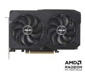 Asus Dual Radeon RX 7600 V2 OC Edition (DUAL-RX7600-O8G-V2) hinta ja tiedot | Näytönohjaimet | hobbyhall.fi