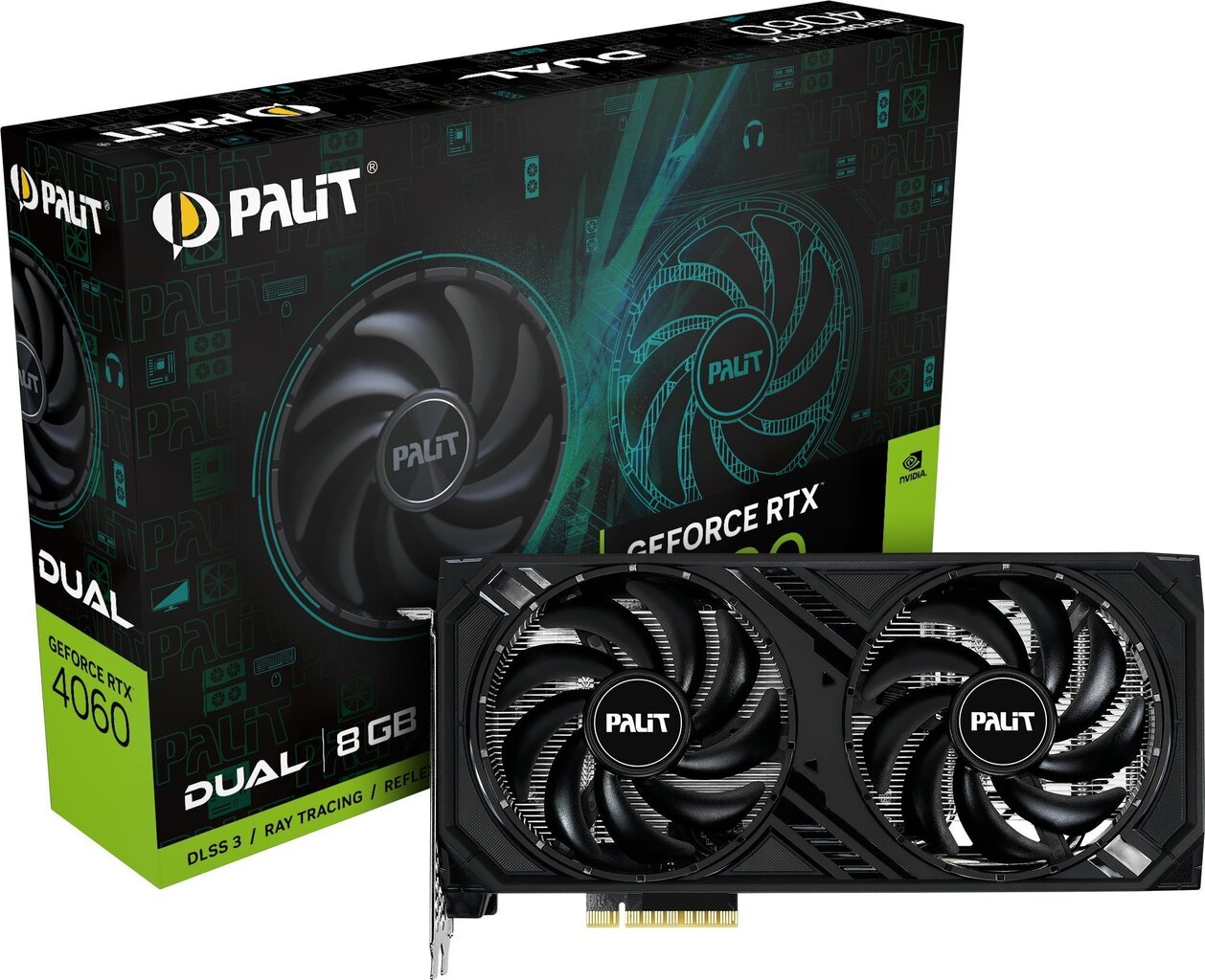 Palit GeForce RTX 4060 Dual hinta ja tiedot | Näytönohjaimet | hobbyhall.fi