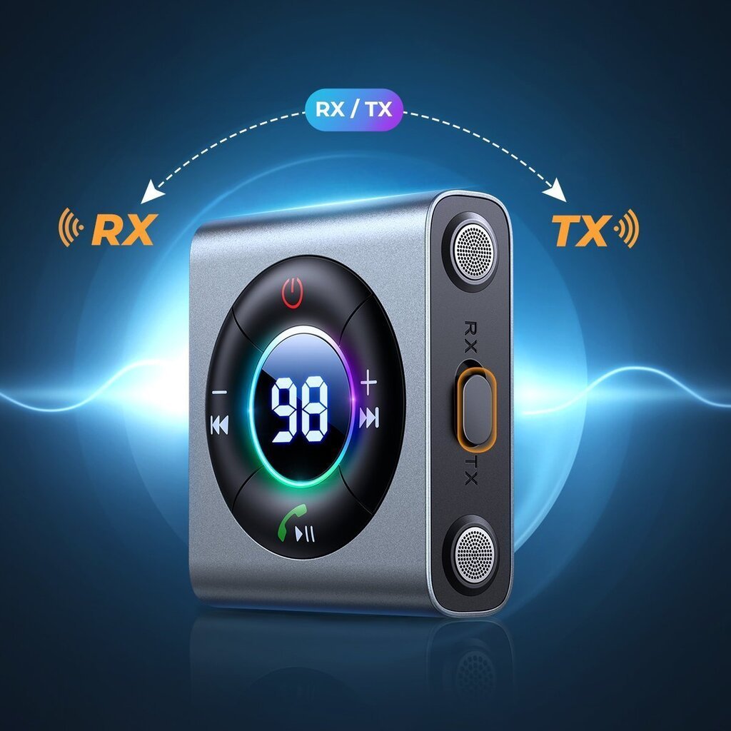 Joyroom FM Transmitter/Bluetooth 5.3 AUX Receiver JR-CB2 hinta ja tiedot | Adapterit | hobbyhall.fi