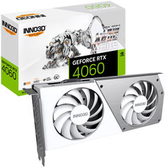 Inno3D GeForce RTX 4060 Twin X2 OC White (N40602-08D6X-173051W) hinta ja tiedot | Näytönohjaimet | hobbyhall.fi