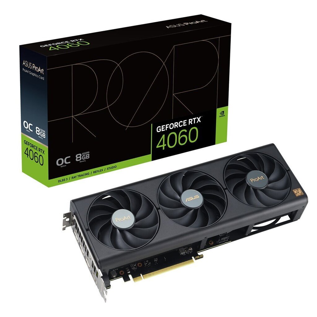 Asus ProArt GeForce RTX 4060 OC Edition (PROART-RTX4060-O8G) hinta ja tiedot | Näytönohjaimet | hobbyhall.fi