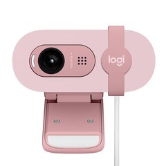 Logitech Brio 100, FHD, rose - Webcam hinta ja tiedot | Web-kamerat | hobbyhall.fi
