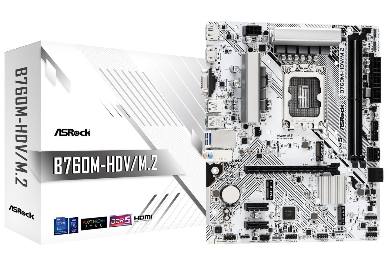 ASRock B760M-H/M.2 hinta ja tiedot | Emolevyt | hobbyhall.fi