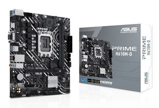 Asus Prime H610M-D hinta ja tiedot | Emolevyt | hobbyhall.fi