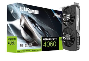 Zotac Gaming GeForce RTX 4060 Twin Edge (ZT-D40600E-10M) hinta ja tiedot | Zotac Tietokoneet ja pelaaminen | hobbyhall.fi