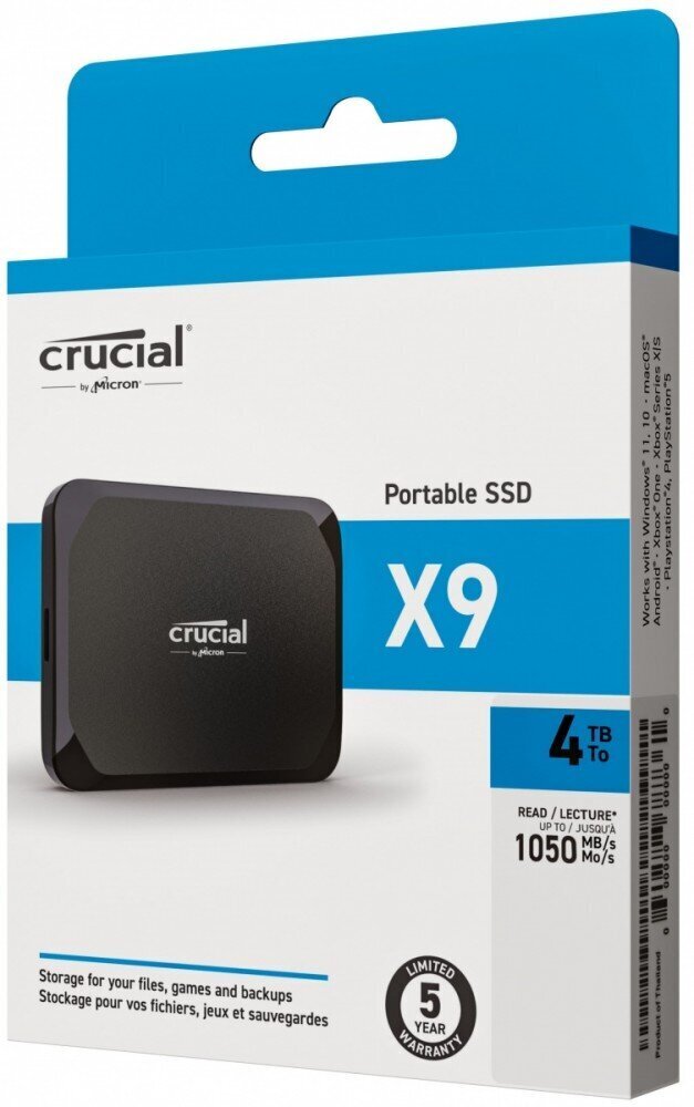 Crucial X9 CT4000X9SSD9 hinta ja tiedot | Kovalevyt | hobbyhall.fi