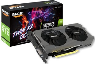 Inno3D GeForce RTX 3050 Twin X2 OC (N30502-08D6X-1711VA41) hinta ja tiedot | Näytönohjaimet | hobbyhall.fi