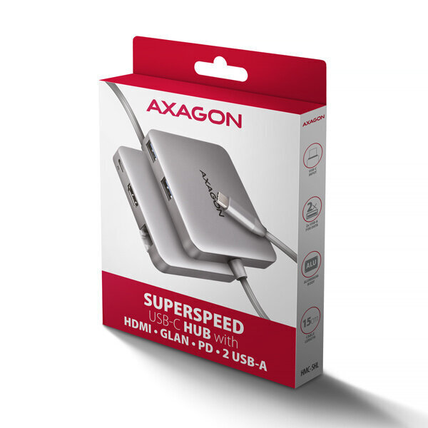 Axagon HMC-5HL hinta ja tiedot | Adapterit | hobbyhall.fi