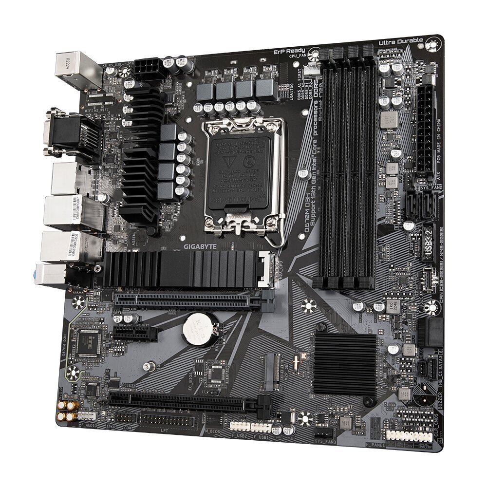 Gigabyte Q670M D3H hinta ja tiedot | Emolevyt | hobbyhall.fi