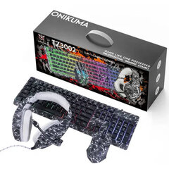 Onikuma TZ3002 3-in-1 RGB hinta ja tiedot | Näppäimistöt | hobbyhall.fi