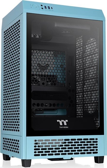 Thermaltake The Tower 200 Turquoise CA-1X9-00SBWN-00 hinta ja tiedot | Tietokonekotelot | hobbyhall.fi