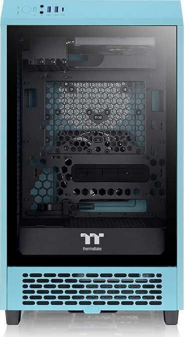 Thermaltake The Tower 200 Turquoise CA-1X9-00SBWN-00 hinta ja tiedot | Tietokonekotelot | hobbyhall.fi