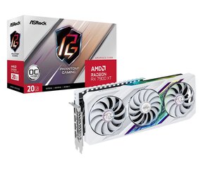 ASRock AMD Radeon RX 7900 XT Phantom Gaming White OC (RX7900XT PGW 20GO) hinta ja tiedot | Näytönohjaimet | hobbyhall.fi