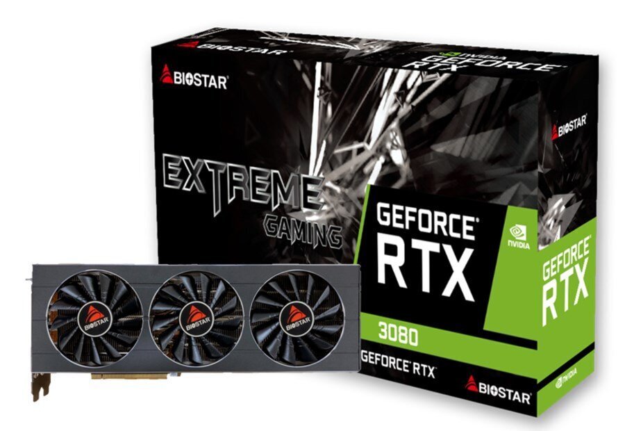 Biostar GeForce RTX 3080 (VN3806RMT3) hinta ja tiedot | Näytönohjaimet | hobbyhall.fi