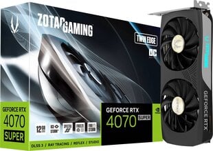 Zotac Gaming GeForce RTX 4070 Super Twin Edge OC (ZT-D40720H-10M) hinta ja tiedot | Näytönohjaimet | hobbyhall.fi