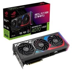 Asus ROG Strix GeForce RTX 4070 Ti SUPER OC Edition (ROGSTRIXRTX4070TIS-O16GAM) hinta ja tiedot | Asus Tietokoneet ja pelaaminen | hobbyhall.fi