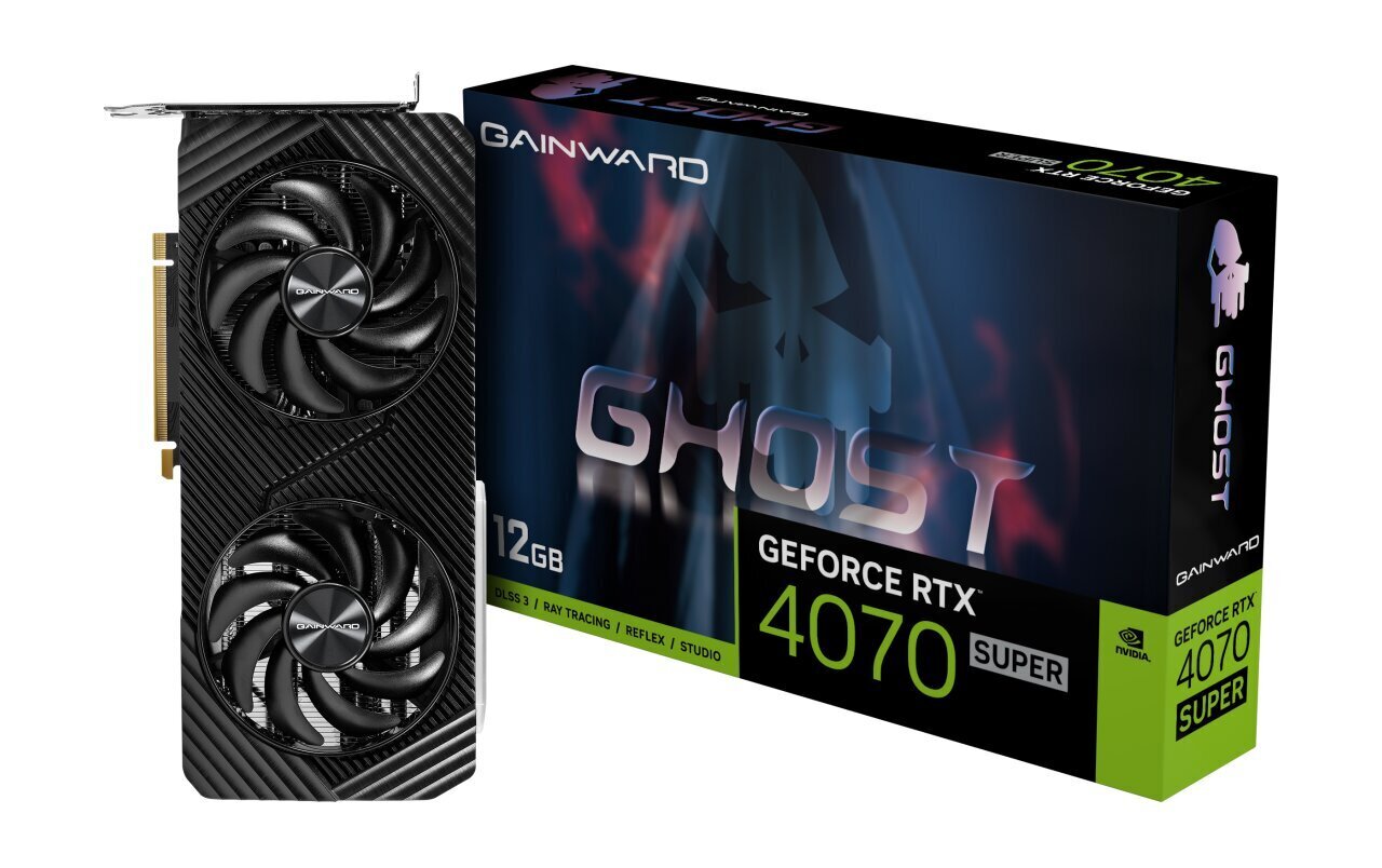 Gainward GeForce RTX 4070 Super Ghost (NED407S019K9-1043B) hinta ja tiedot | Näytönohjaimet | hobbyhall.fi