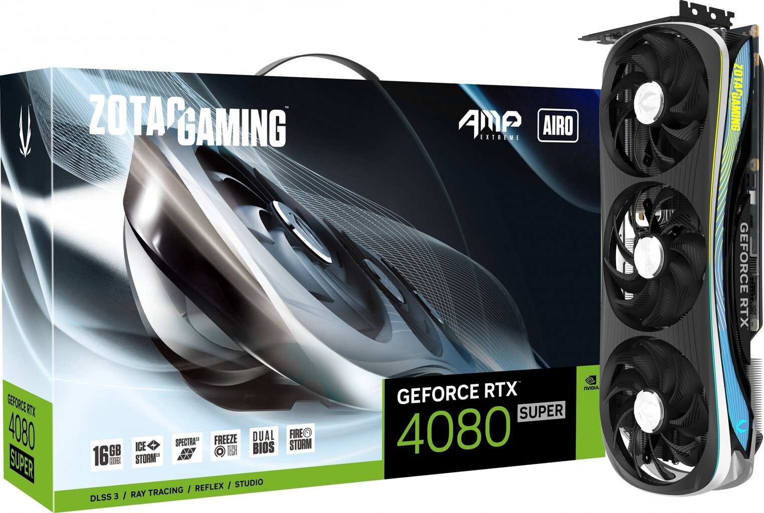 Zotac Gaming GeForce RTX 4080 Super AMP Extreme Airo (ZT-D40820B-10P) hinta ja tiedot | Näytönohjaimet | hobbyhall.fi