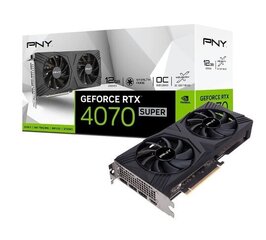 PNY GeForce RTX 4070 Super OC DF Verto (VCG4070S12DFXPB1-O) hinta ja tiedot | Näytönohjaimet | hobbyhall.fi