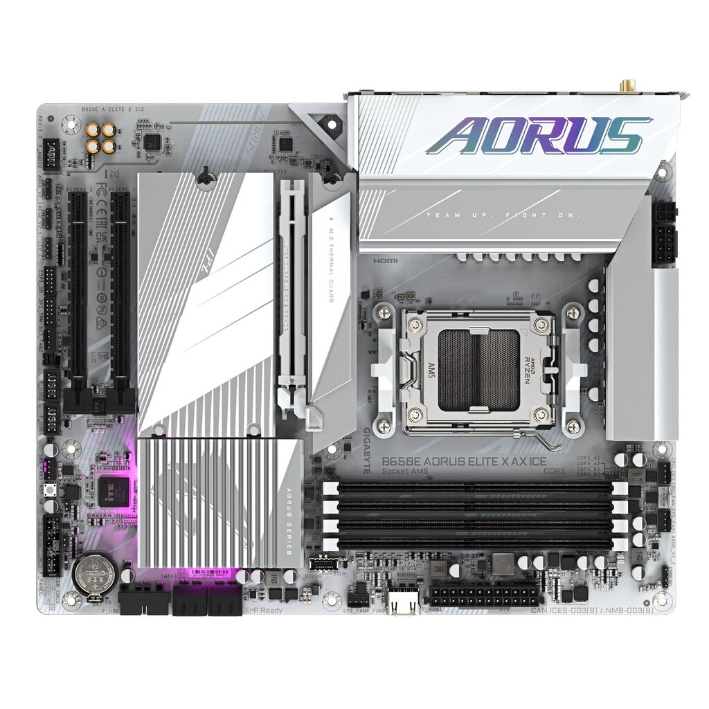 Gigabyte B650E Aorus Elite X AX Ice hinta ja tiedot | Emolevyt | hobbyhall.fi