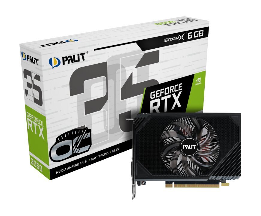 Palit GeForce RTX 3050 StormX OC (NE63050S18JE-1070F) hinta ja tiedot | Näytönohjaimet | hobbyhall.fi
