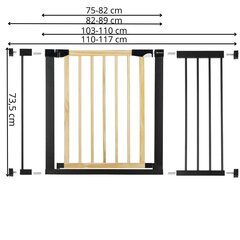 Portaiden turvaportti Springos SG0012AC 75-117 cm hinta ja tiedot | Springos Lapset | hobbyhall.fi