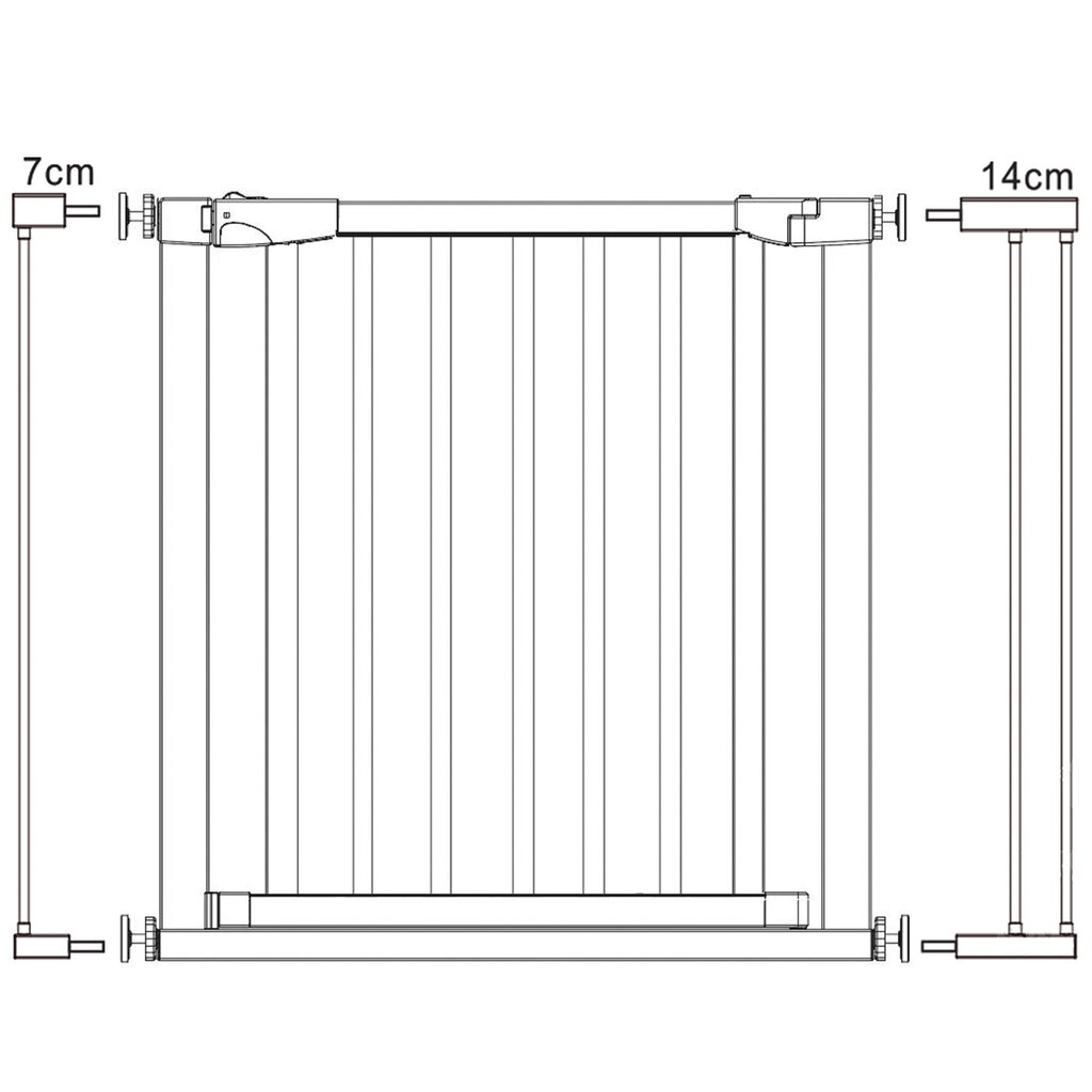 Portaiden turvaportti Springos SG0012AB 75-103 cm hinta ja tiedot | Lasten turvallisuus | hobbyhall.fi