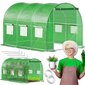 Puutarhakasvihuone Springos GT0002 6 m2 (3x2x2 m) hinta ja tiedot | Kasvihuoneet | hobbyhall.fi