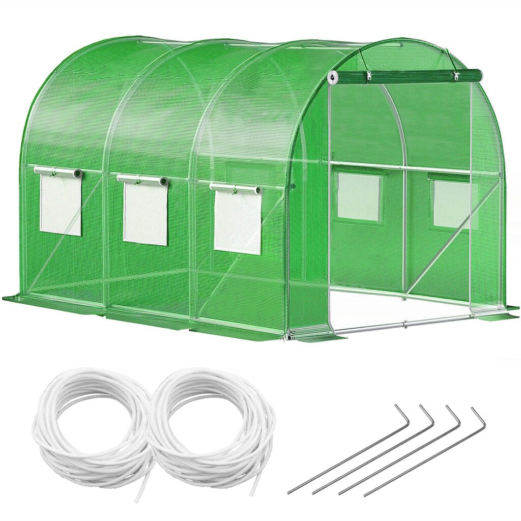 Puutarhakasvihuone Springos GT0002 6 m2 (3x2x2 m) hinta ja tiedot | Kasvihuoneet | hobbyhall.fi