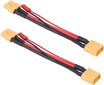 2 kpl XT60-kaapelisovitin: 14 AWG uros- ja naarasliitin 22 AWG hinta ja tiedot | Dronet | hobbyhall.fi