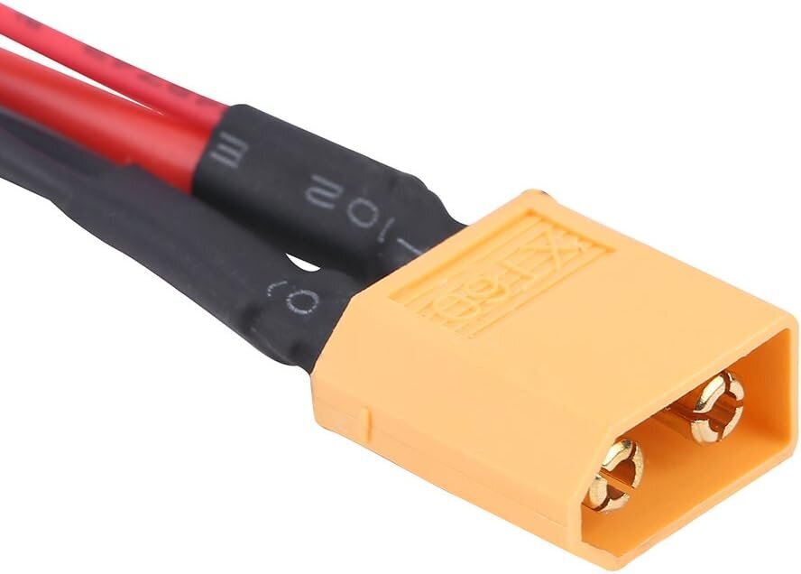 2 kpl XT60-kaapelisovitin: 14 AWG uros- ja naarasliitin 22 AWG hinta ja tiedot | Dronet | hobbyhall.fi